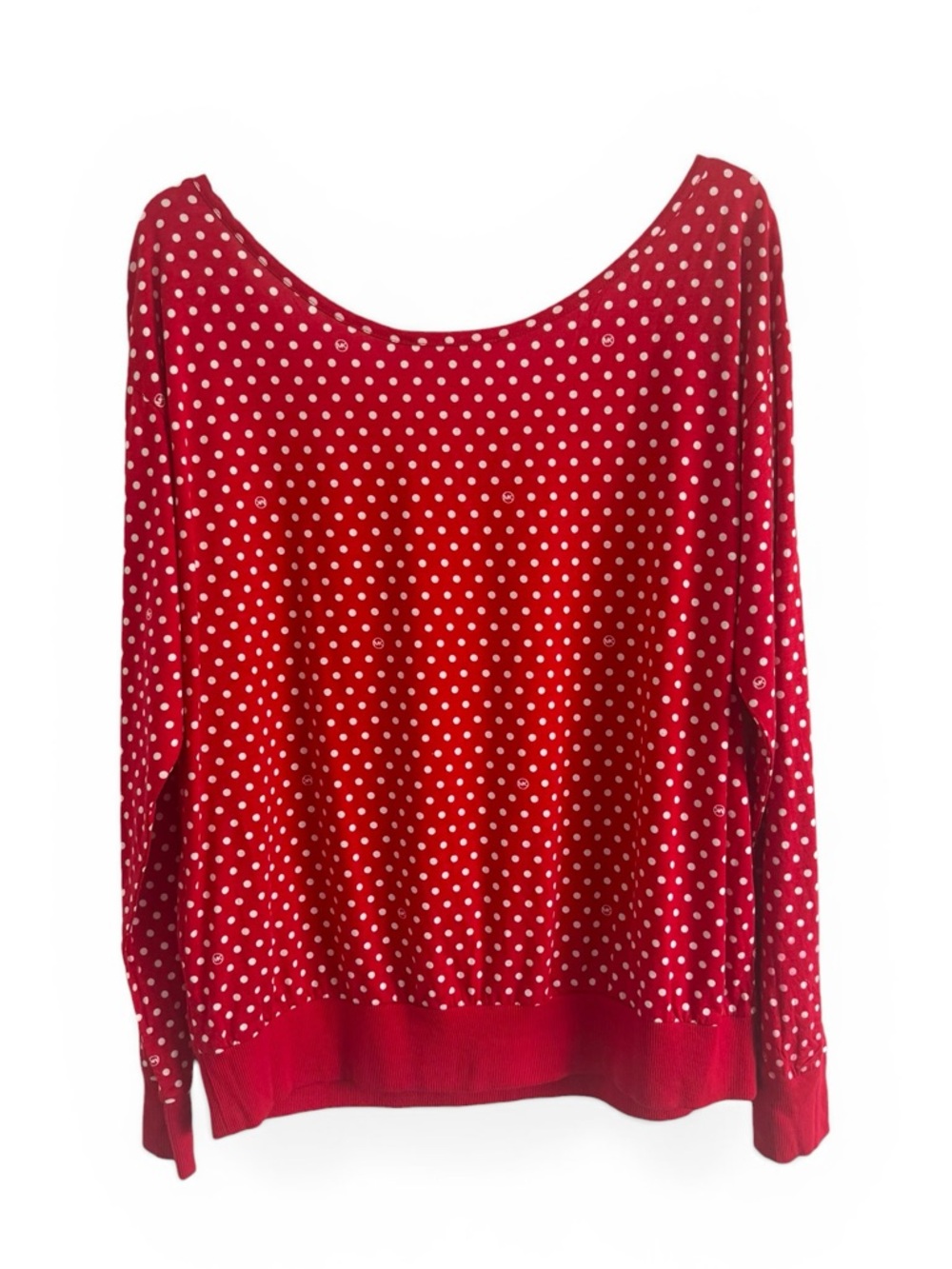 MICHAEL MICHAEL KORS RED WITH WHITE POLKA DOT TOP SZ XL NWT - Picture 6 of 6